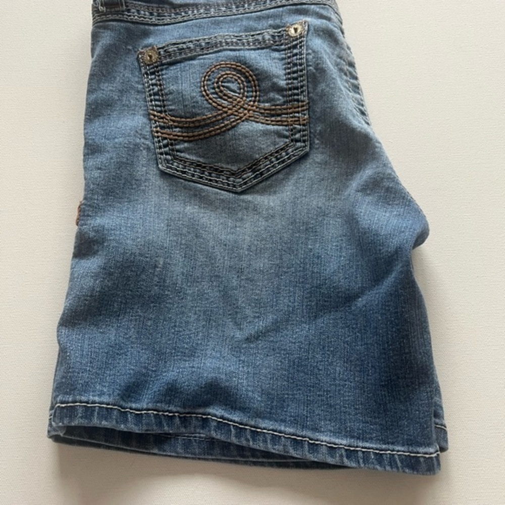 Seven7 Blue Denim with Orange Stitching Size 6 (E3)